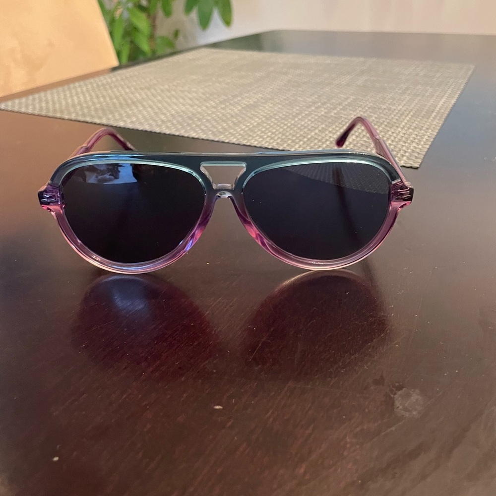Isabel Marant pink and blue ombré aviators